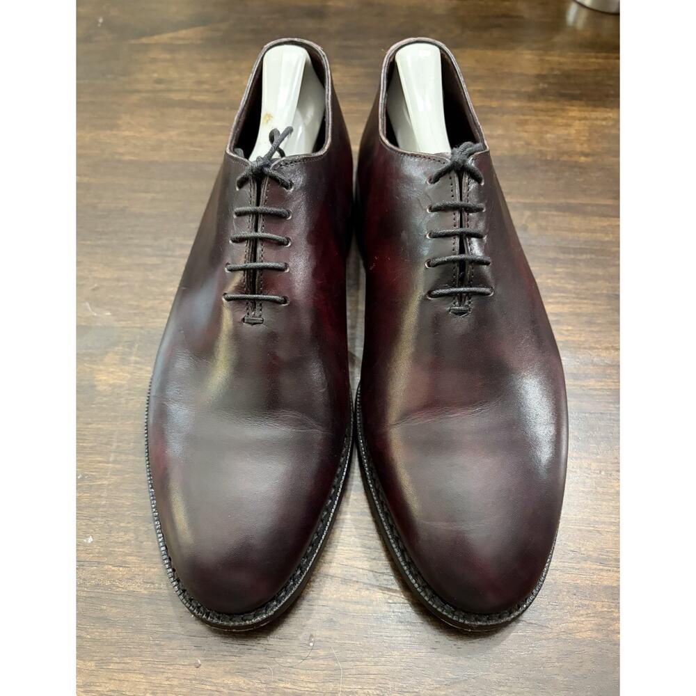 $1100 Nettleton Calvary Oxford leather shoes Size 8 Mens Burgundy Color Perfect